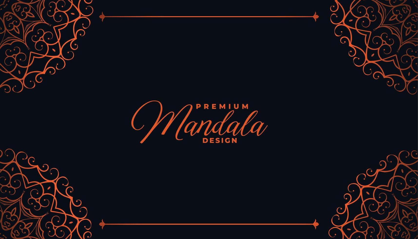 décoratif mandala invitation Contexte avec texte espace vecteur
