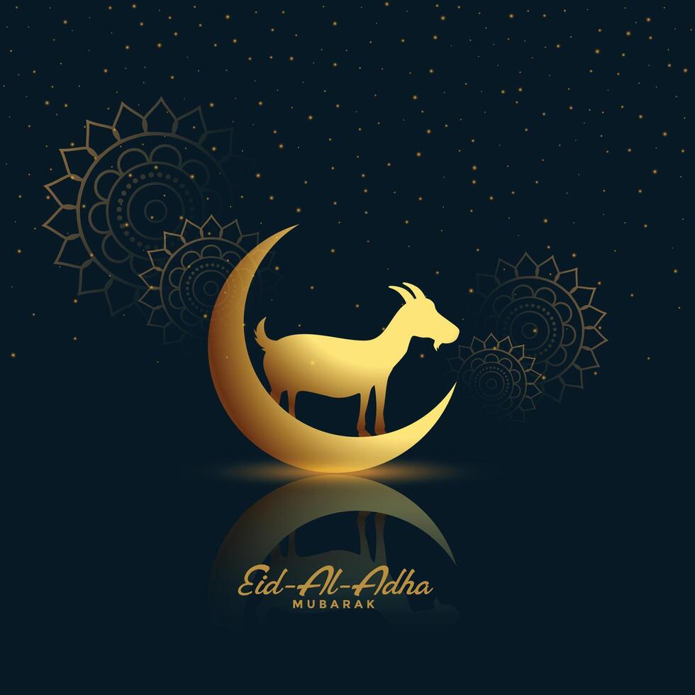 eid Al adha mubarak islamique Festival salutation conception vecteur
