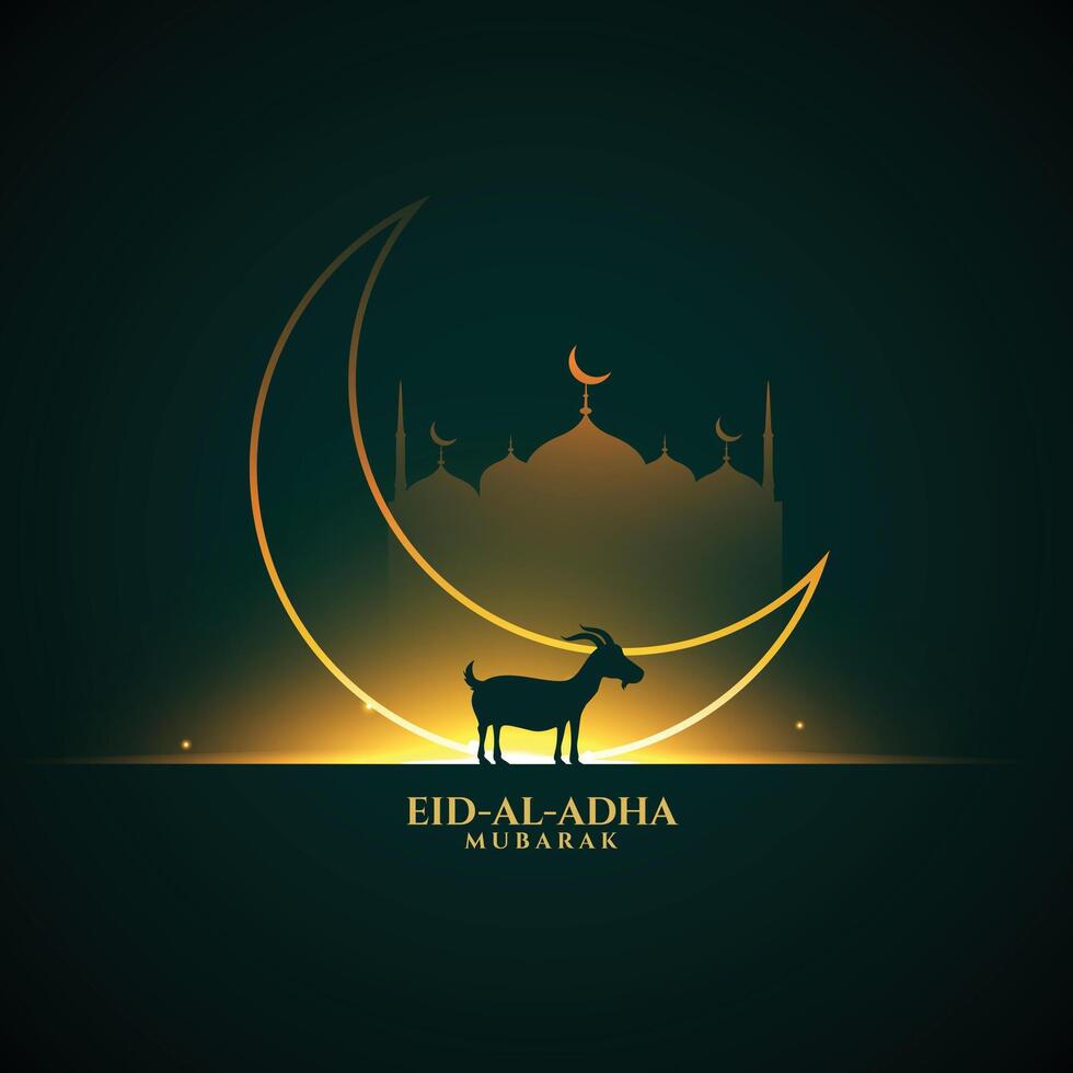 Bakrid eid Al adha Festival salutation Contexte vecteur