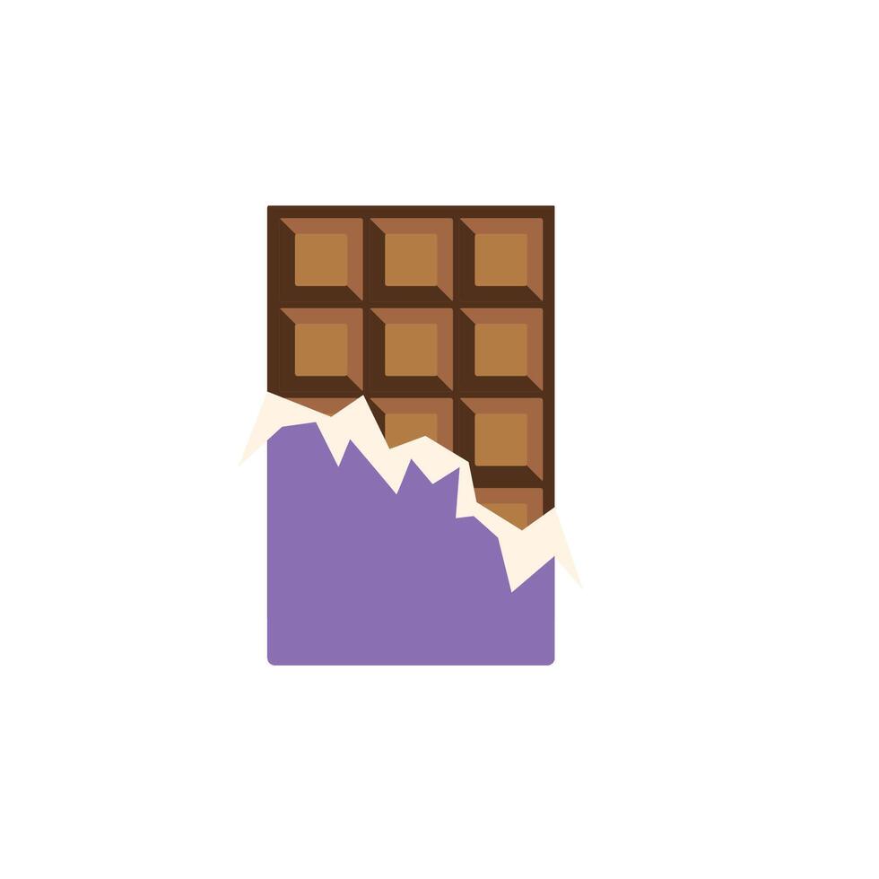 icône de barre de chocolat vecteur