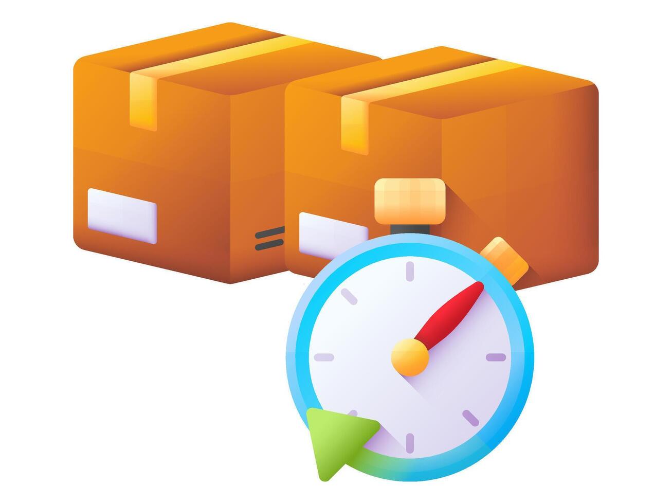 3d entrepôt illustration pour la logistique et livraison stockages ou industrie Distribution pour entrepôt vecteur