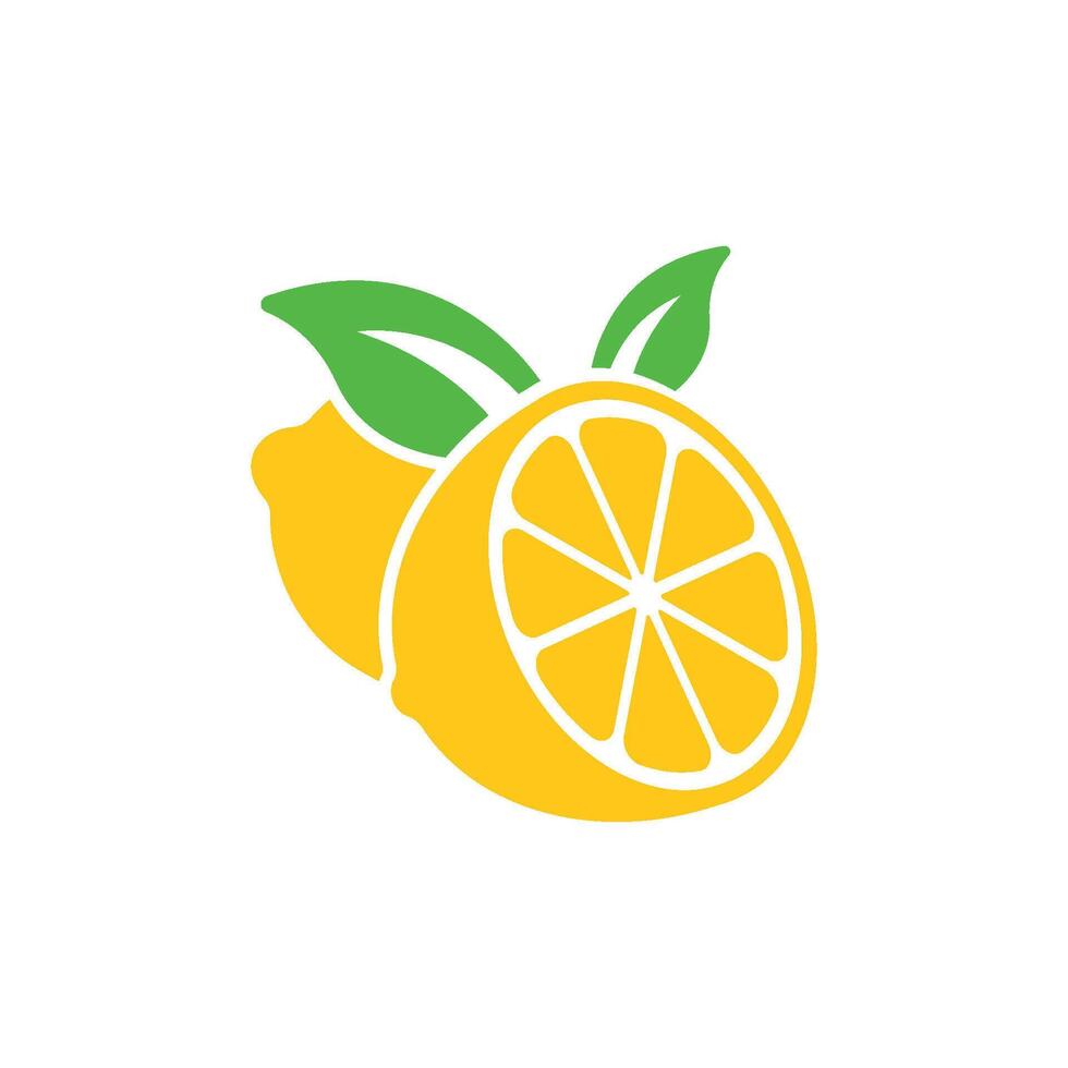 citron icône vecteur