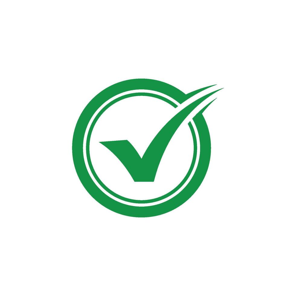 conception d'icône de logo de liste de contrôle isolée vecteur