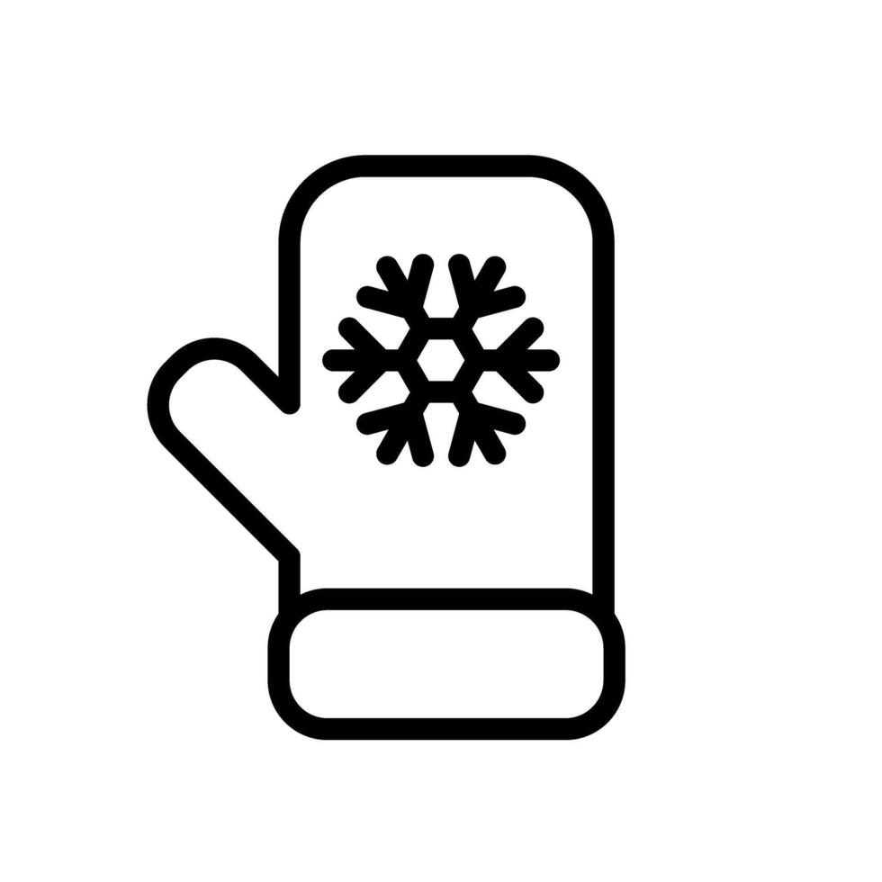 Mitaines icône vecteur. hiver illustration signe. tissu symbole ou logo. vecteur