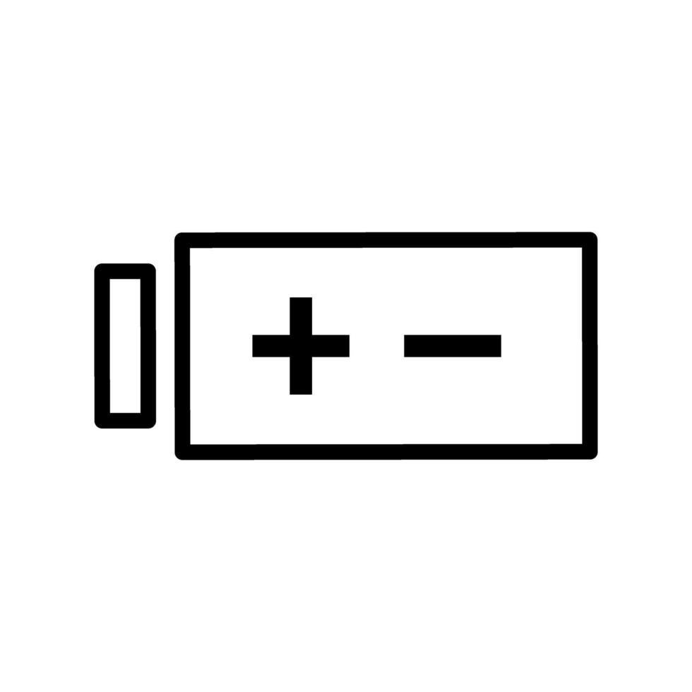 batterie icône vecteur. mise en charge illustration signe. boulon symbole. Puissance logo. vecteur