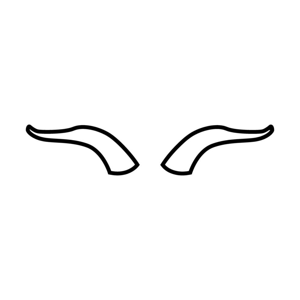 diable vecteur icône ensemble. klaxon illustration signe collection. mal symbole ou logo.