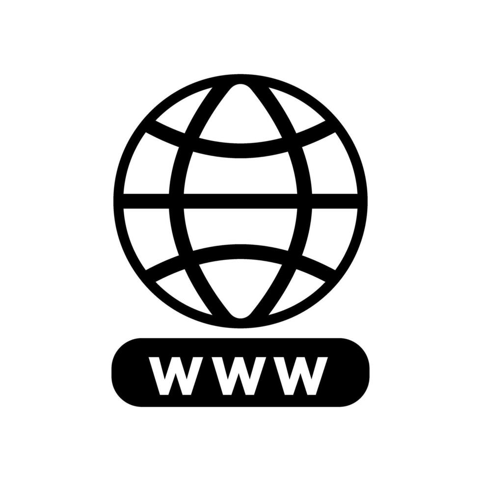 site Internet vecteur icône. www illustration signe. site symbole. l'Internet logo.