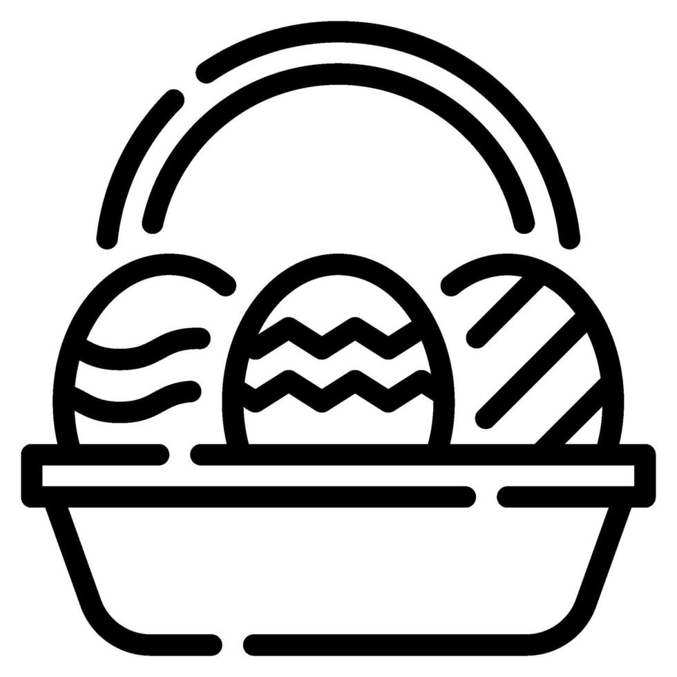 Pâques panier icône pour la toile, application, infographie, etc vecteur
