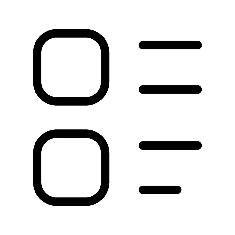 liste icône vecteur symbole conception illustration