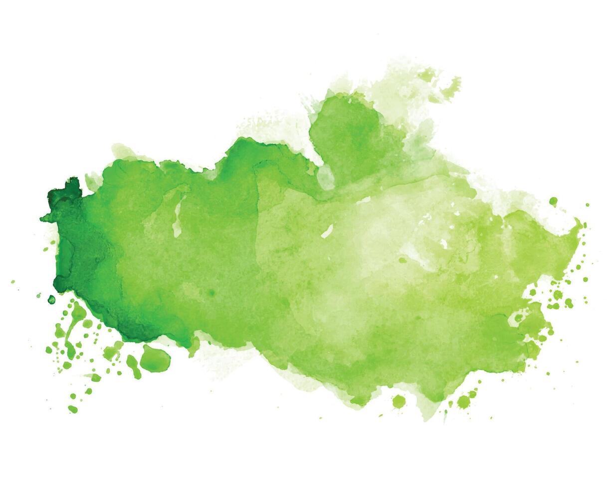 aquarelle tache texture dans vert Couleur ombre vecteur