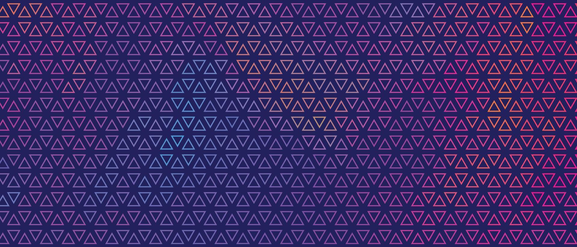 abstrait coloré petit Triangle modèle bannière conception vecteur