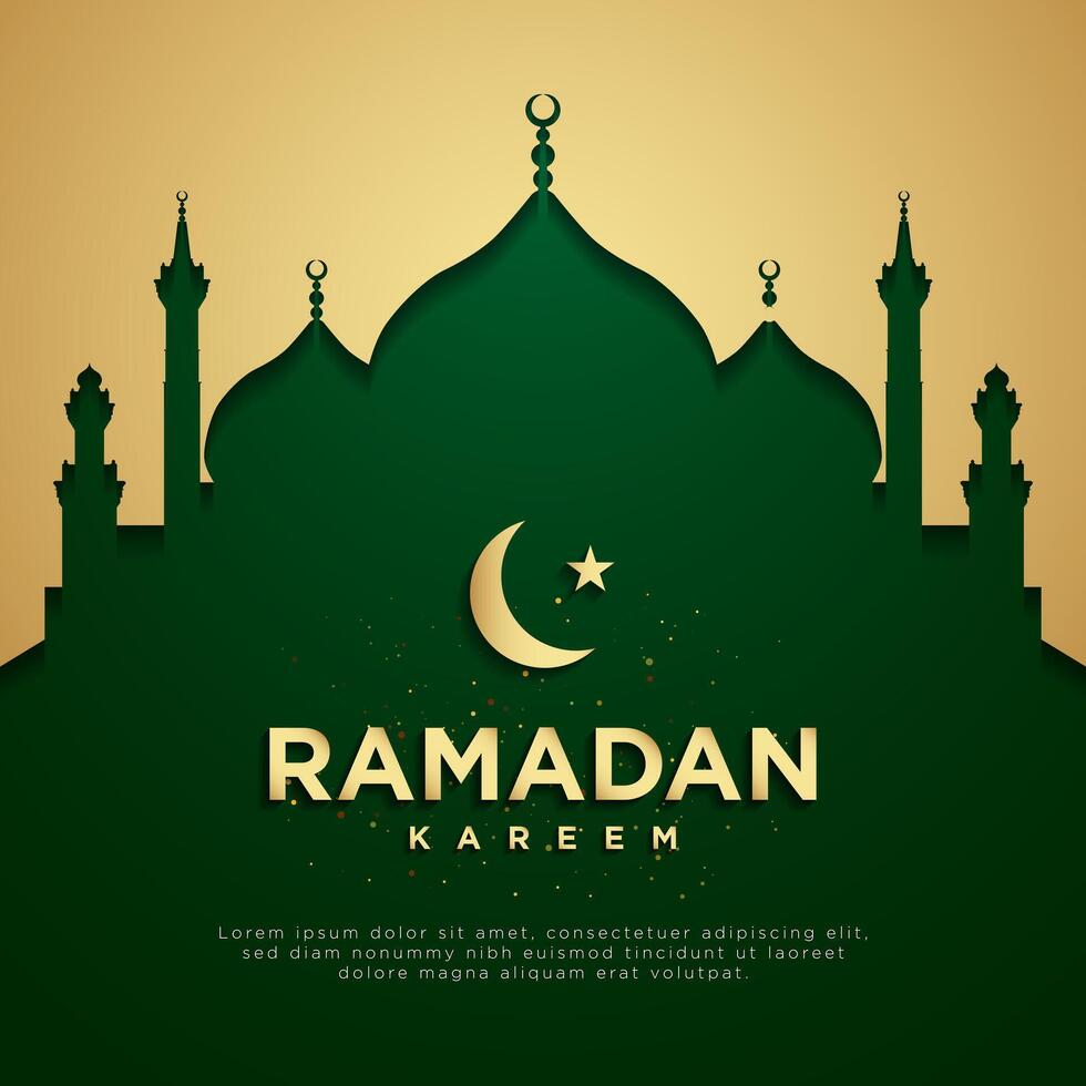 conception de fond ramadan kareem. illustration vectorielle. vecteur