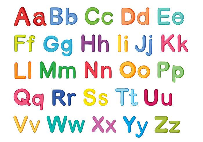 alphabets anglais vecteur