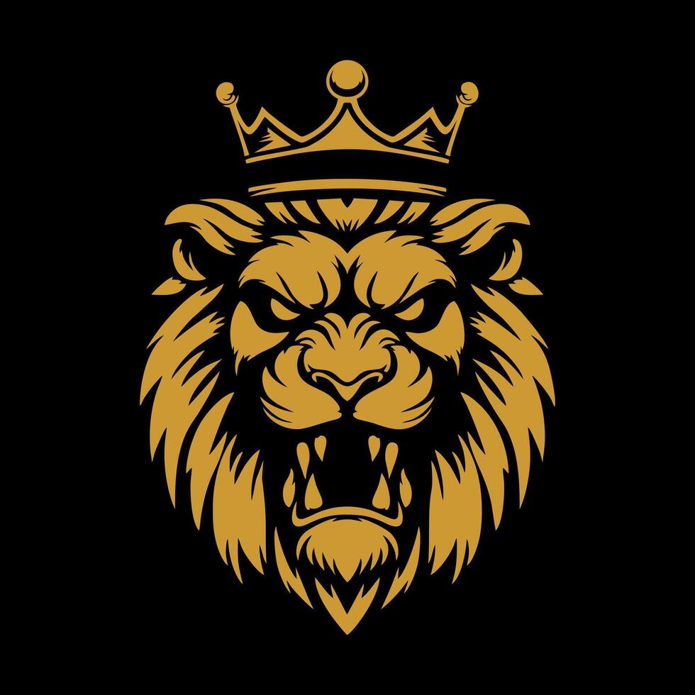 tête Lion logo, Lion logo vecteur