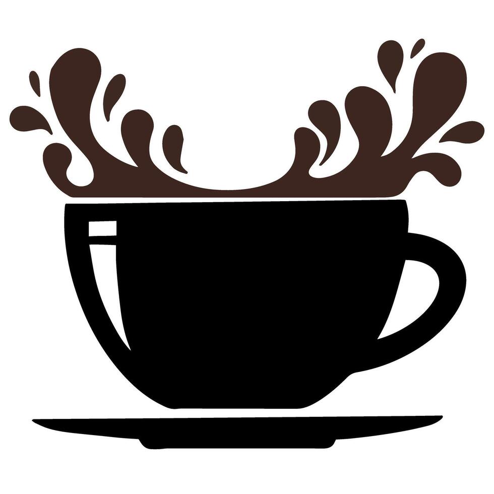 icône illustration tasse de café tasse de thé vecteur