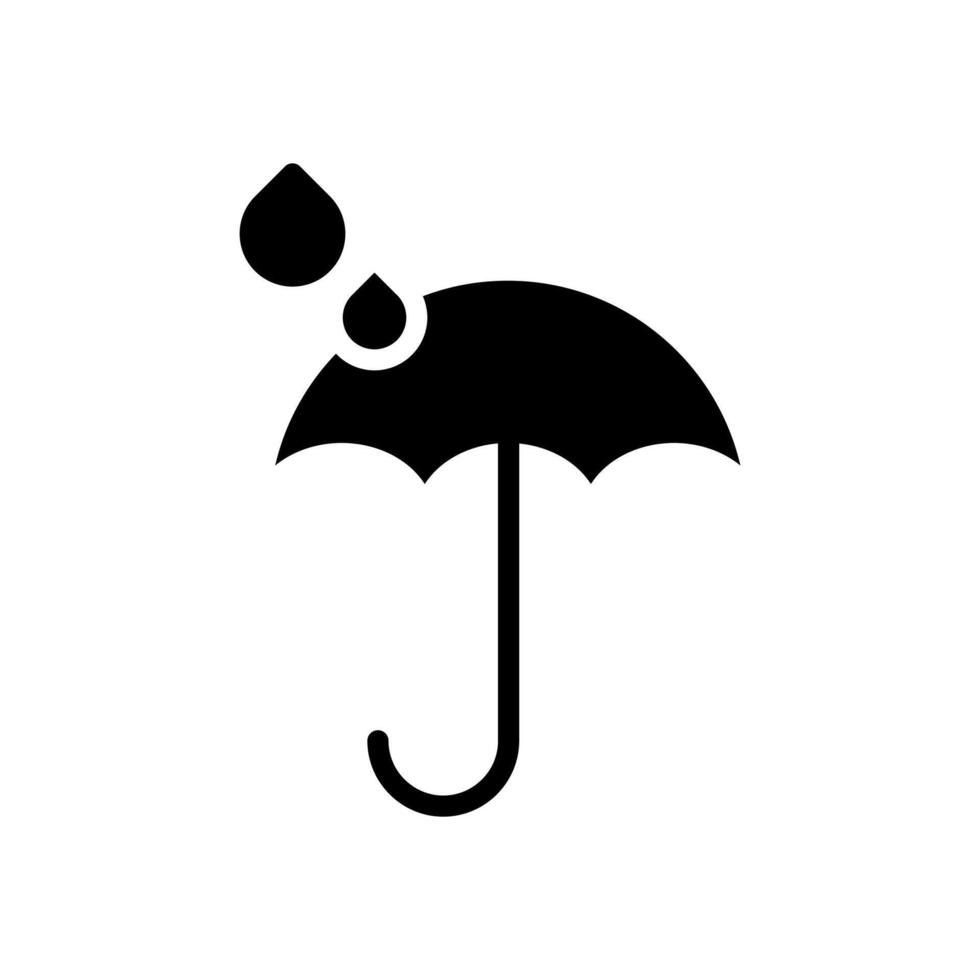 parapluie icône symbole vecteur modèle