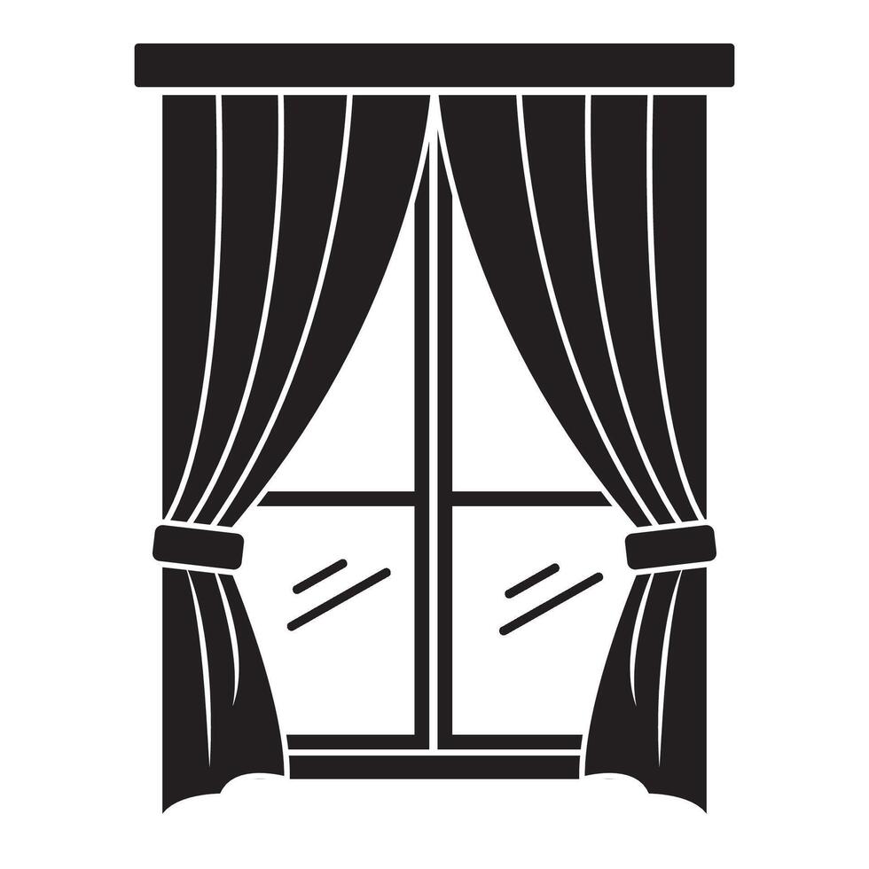 rideau icône logo vecteur conception modèle