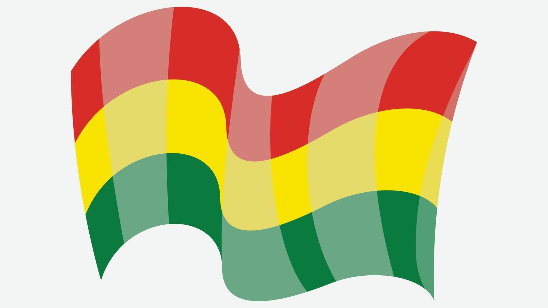 3d style drapeaux de le monde vecteur illustration