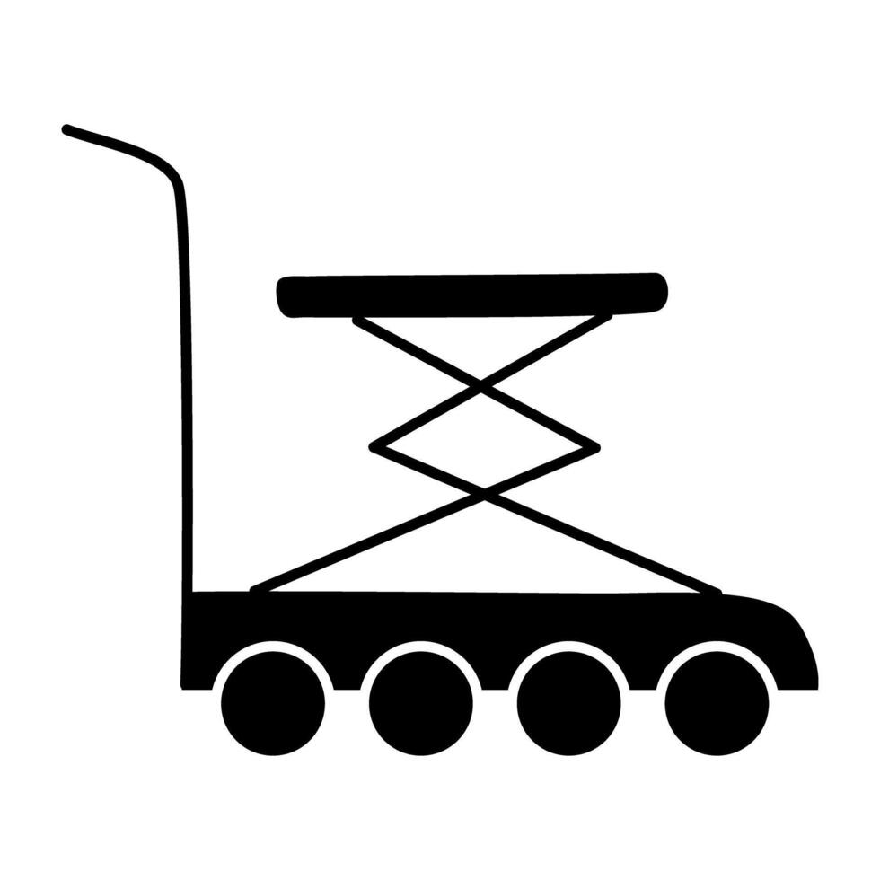 icône de téléchargement premium du transpalette vecteur