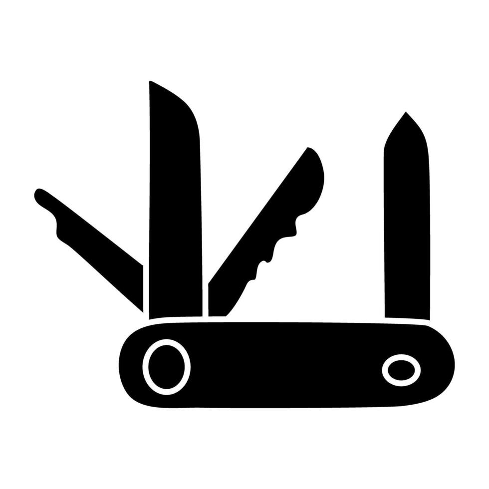 Créatif conception icône de poche couteau vecteur