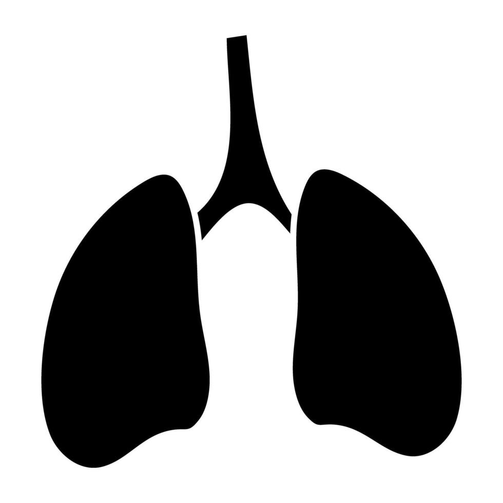 icône de téléchargement premium des poumons vecteur