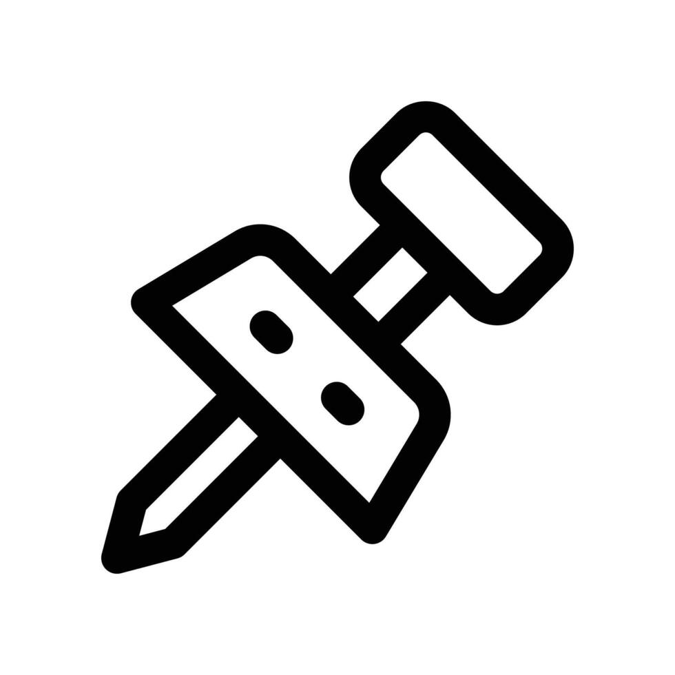 punaise icône. vecteur ligne icône pour votre site Internet, mobile, présentation, et logo conception.
