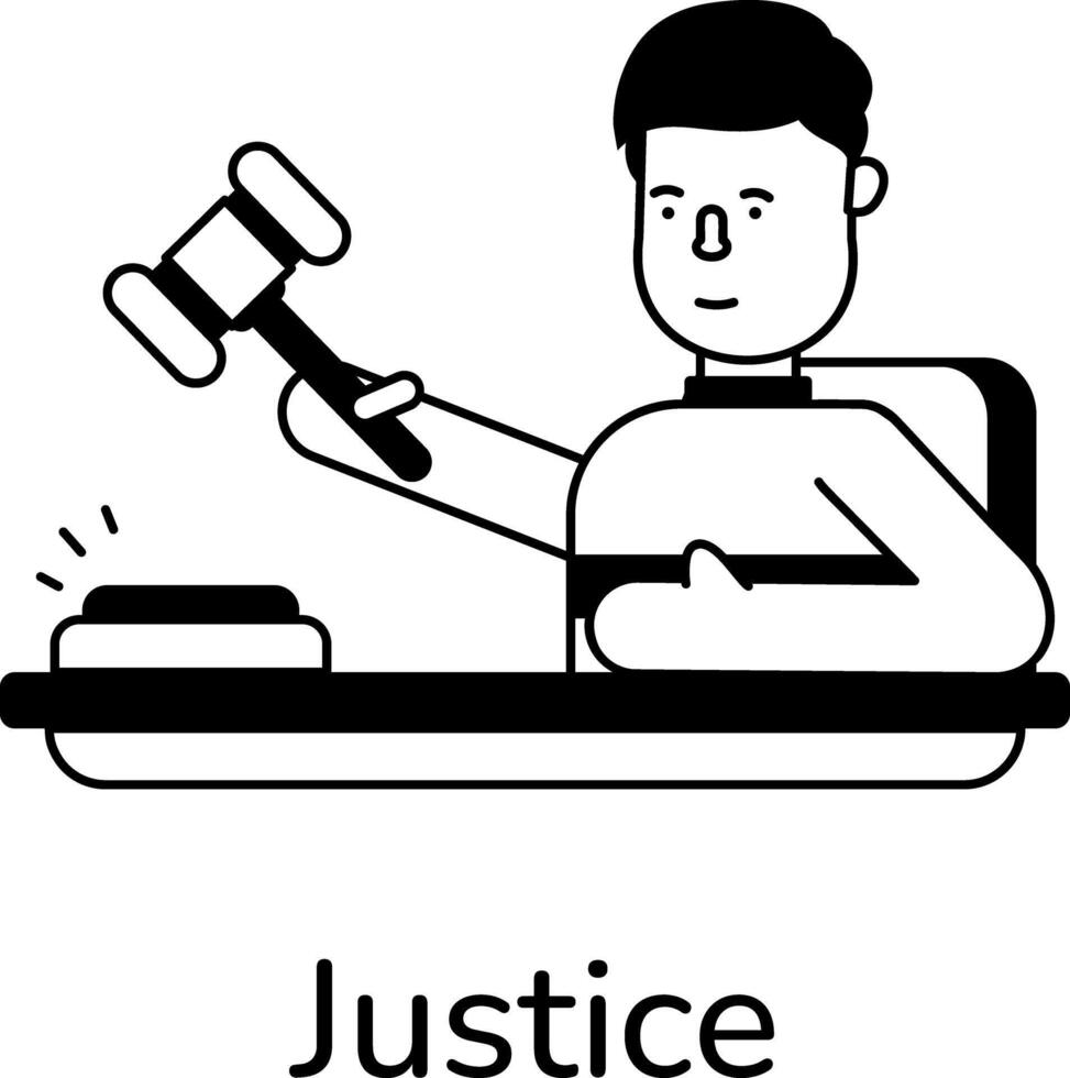 concepts de justice à la mode vecteur