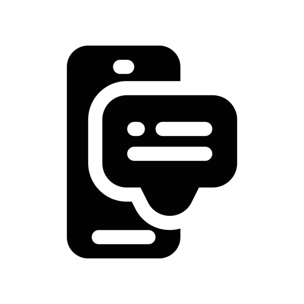 bavarder icône. vecteur glyphe icône pour votre site Internet, mobile, présentation, et logo conception.