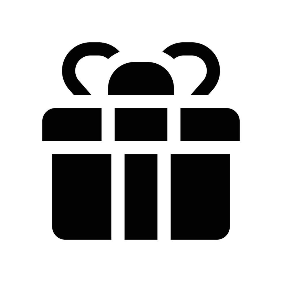 cadeau boîte icône. vecteur glyphe icône pour votre site Internet, mobile, présentation, et logo conception.