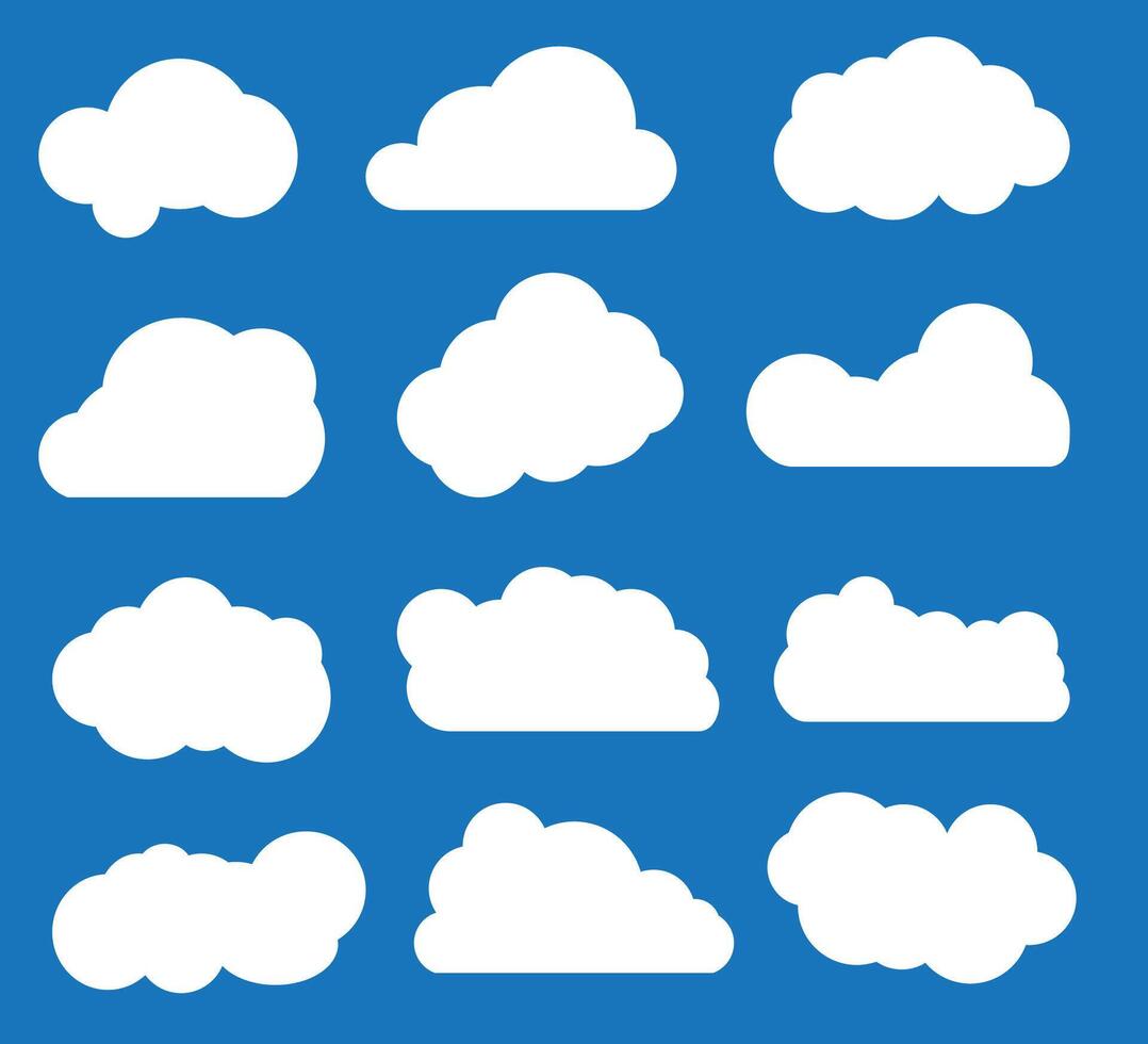 nuage vecteur Icônes pour gratuit clipart dans une ensemble