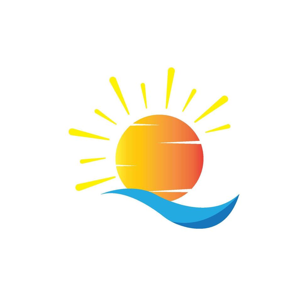 vecteur de logo de soleil