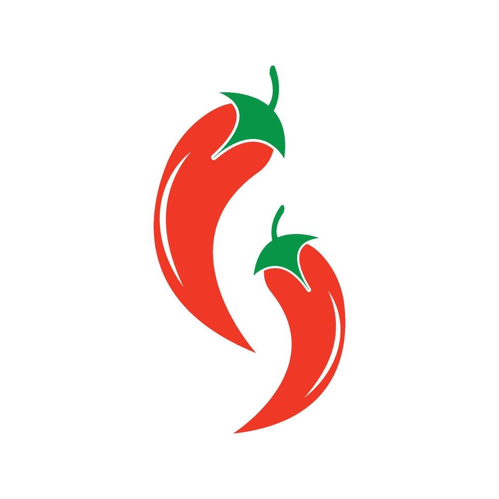 vecteur de logo de piment