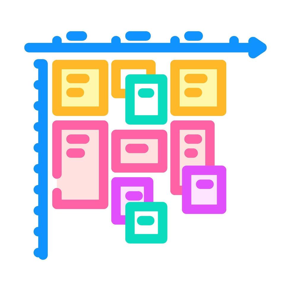 timeboxing temps la gestion Couleur icône vecteur illustration