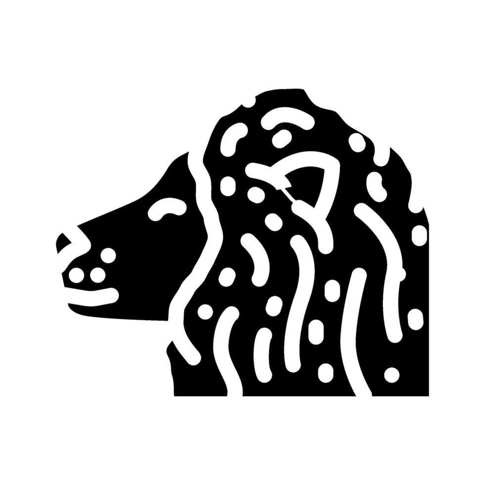 Lion animal glyphe icône vecteur illustration