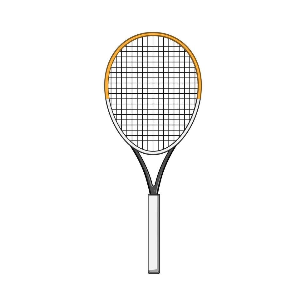 logo tennis raquette dessin animé vecteur illustration