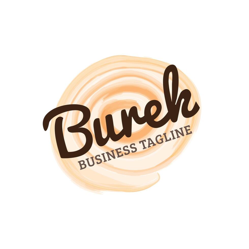 Burek nourriture entreprise logo vecteur