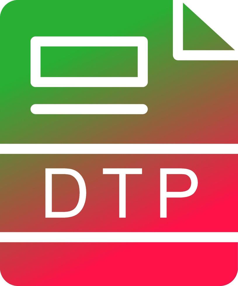 dtp Créatif icône conception vecteur