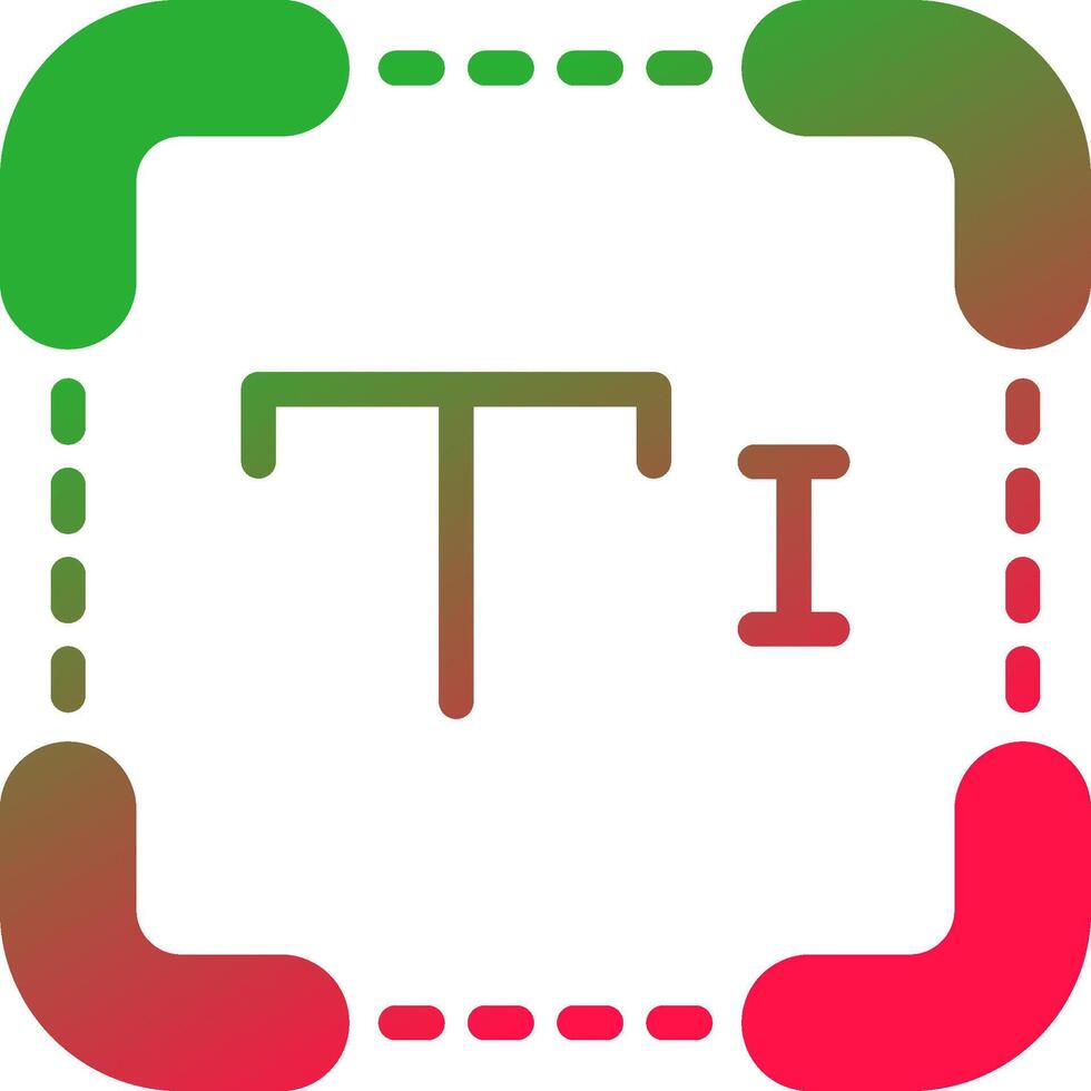 conception d'icône de création de texte vecteur