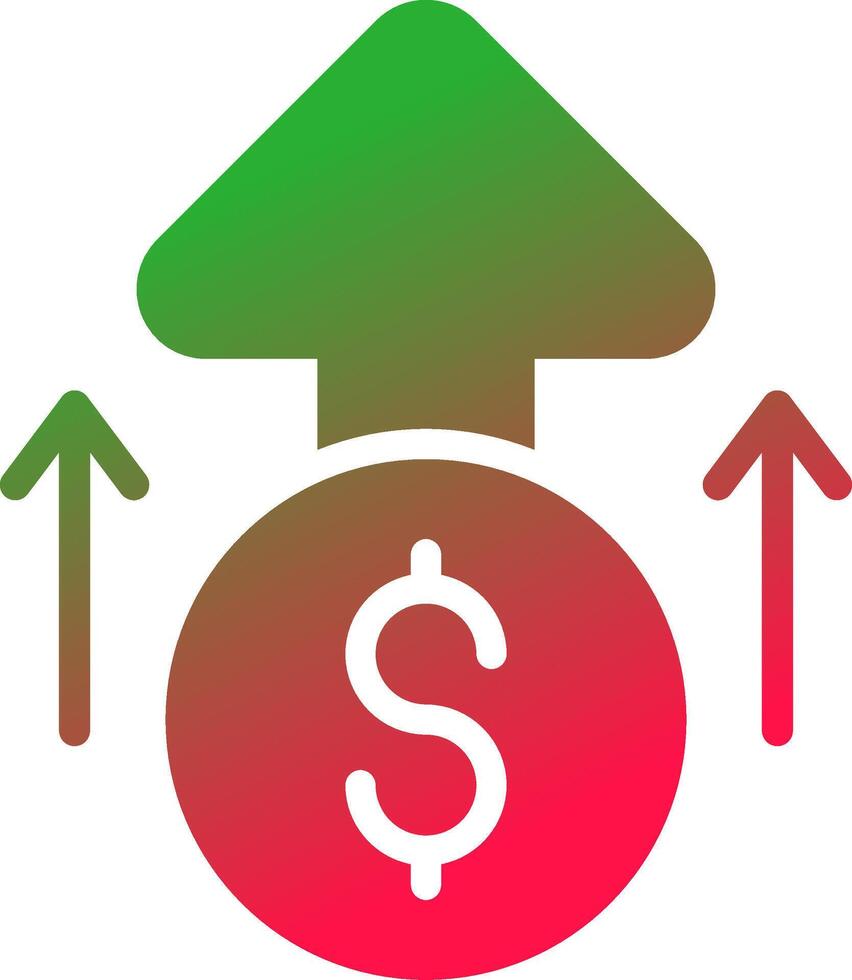 conception d'icône créative de profit vecteur