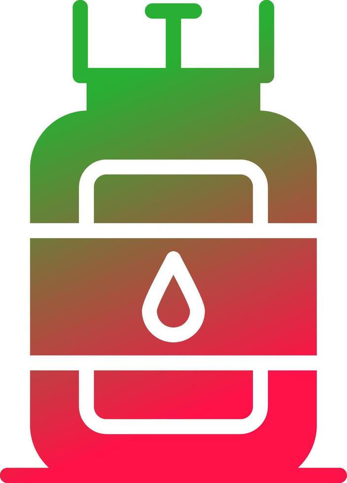 gaz cylindre Créatif icône conception vecteur