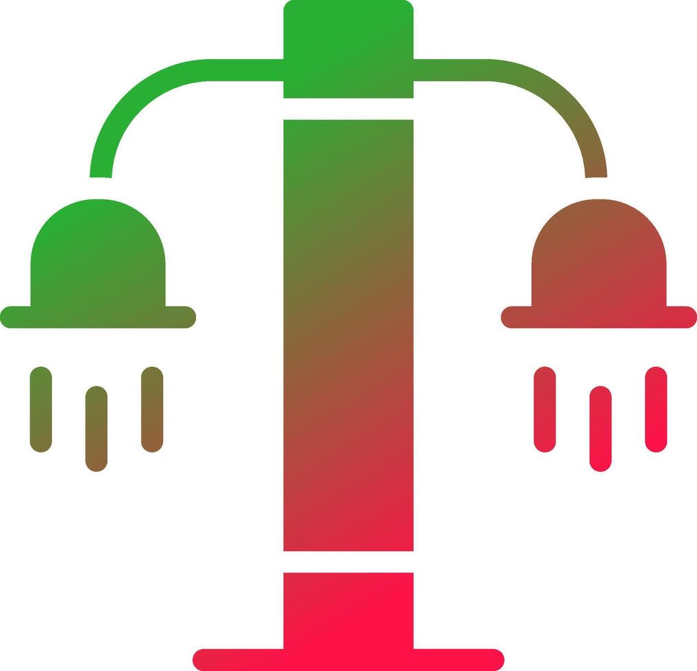 conception d'icône créative de douche vecteur