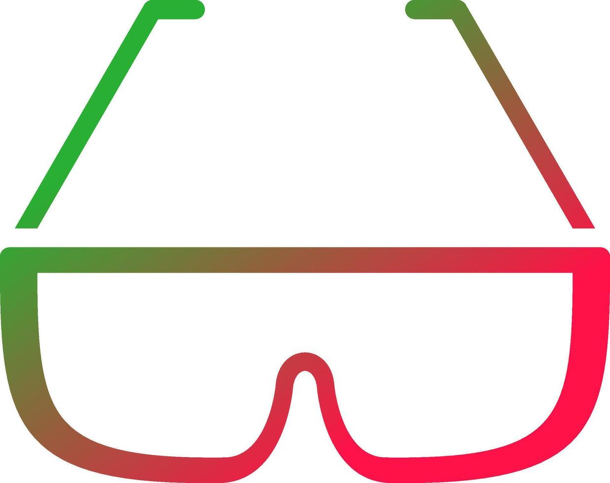 conception d'icônes créatives de lunettes vecteur