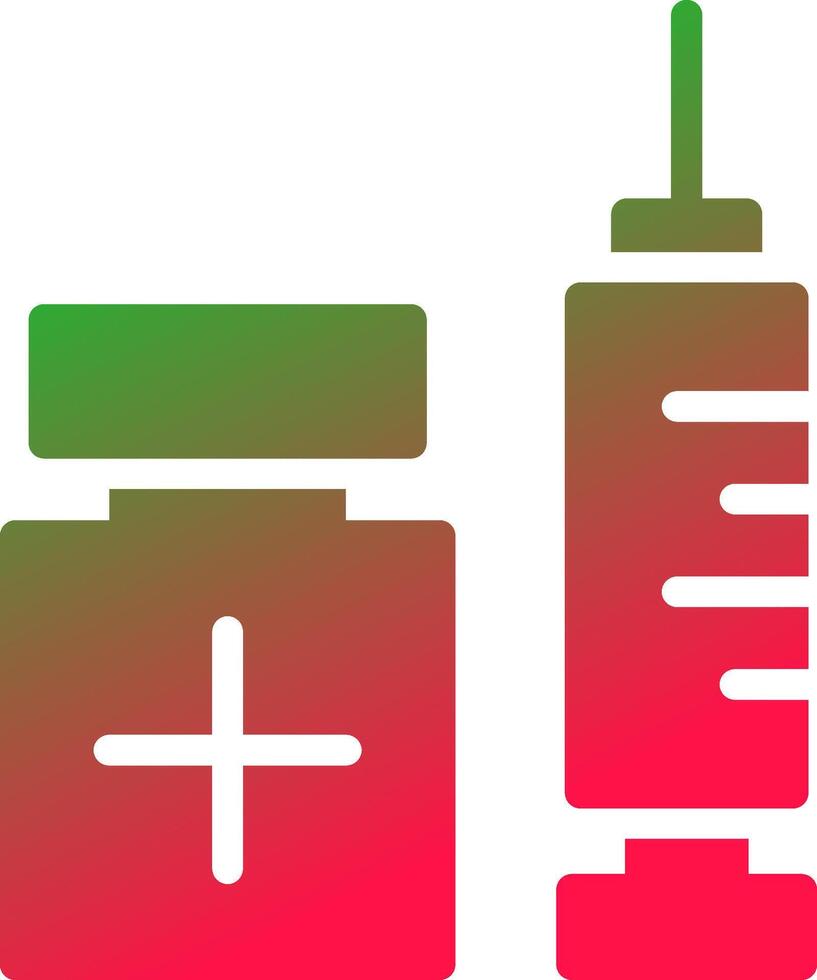 conception d'icône créative de vaccination vecteur