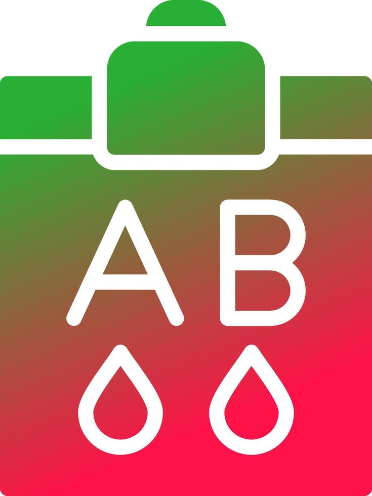 conception d'icône créative de groupe sanguin ab vecteur