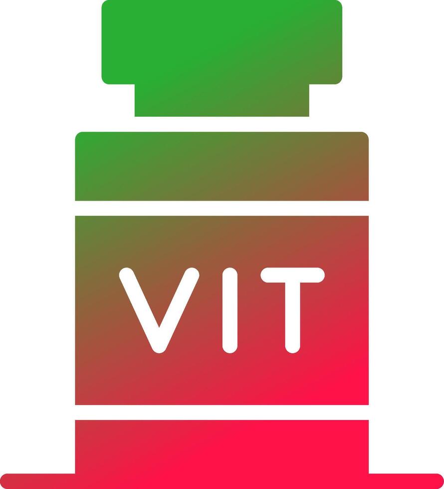 conception d'icônes créatives de vitamines vecteur