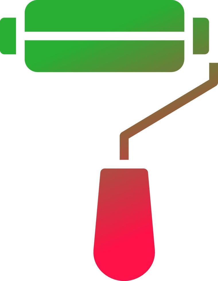 conception d'icône créative de rouleau de peinture vecteur