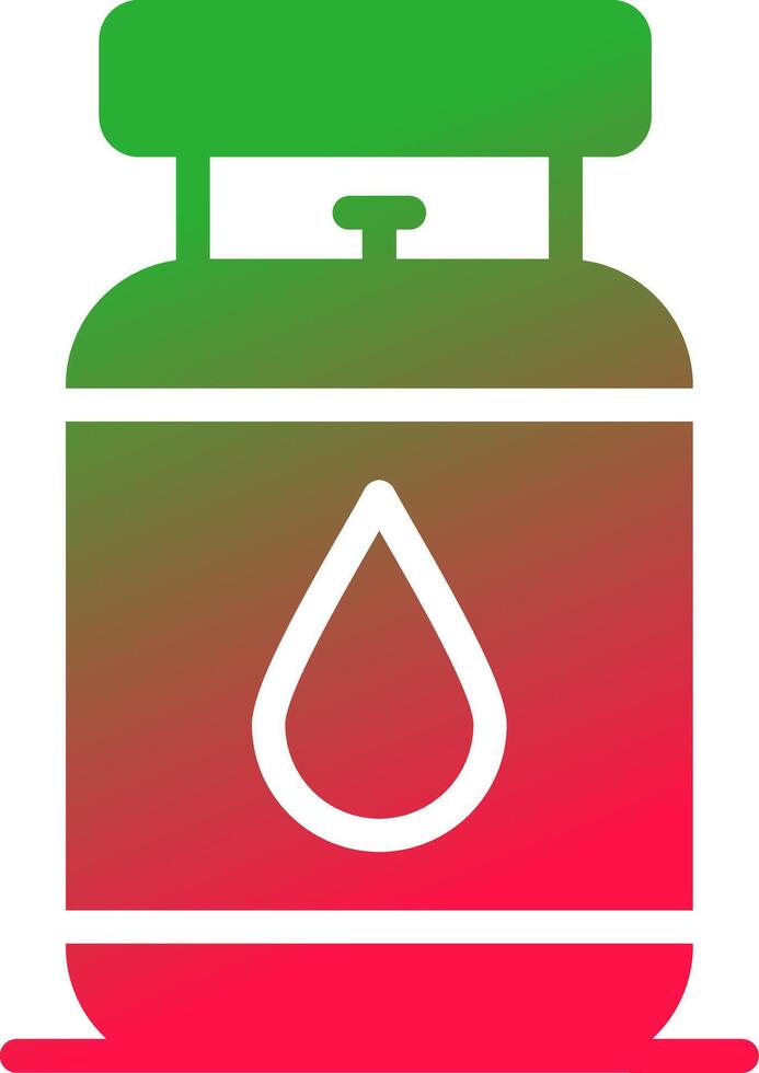 gaz cylindre Créatif icône conception vecteur