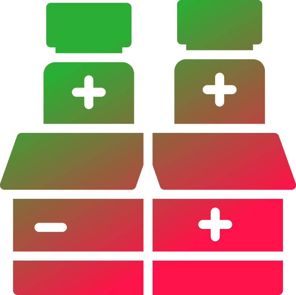 conception d'icônes créatives de médecine vecteur