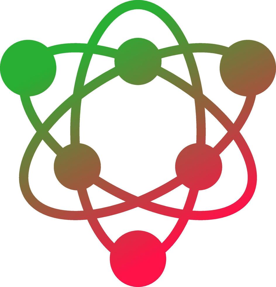 conception d'icône créative atome vecteur