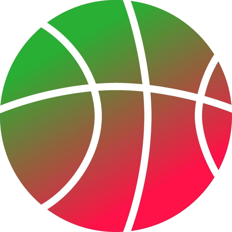 conception d'icône créative de basket-ball vecteur